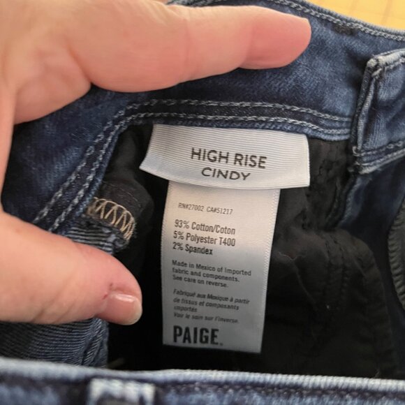 PAIGE High rise Cindy Jeans with hem slits, size‎ 26 - Picture 8 of 9